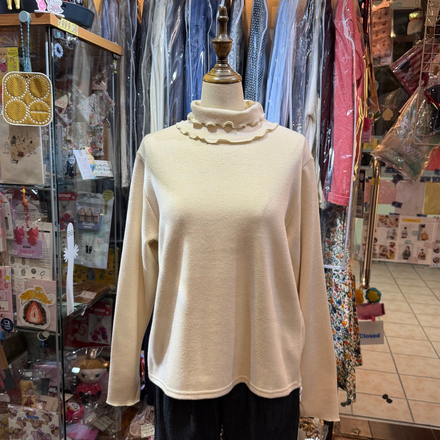 Ista-ire Ivory Turtleneck Top