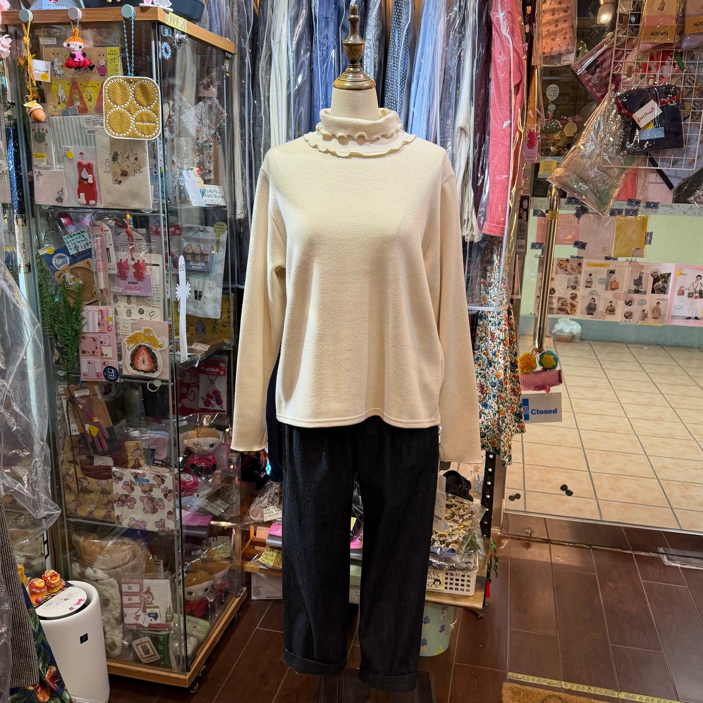 Ista-ire Ivory Turtleneck Top