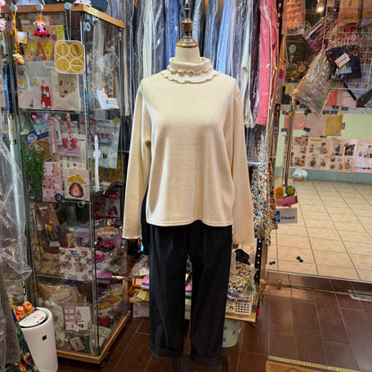 Ista-ire Ivory Turtleneck Top