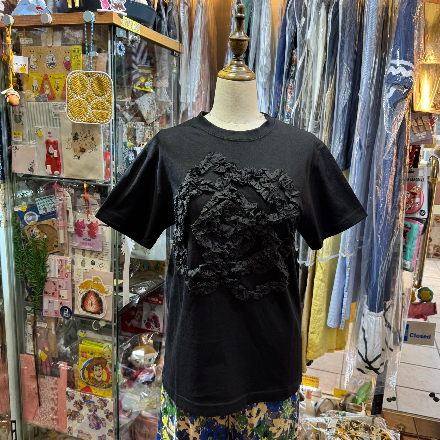 Iki Embroidery T-shirt, 2 Colors, made in Japan