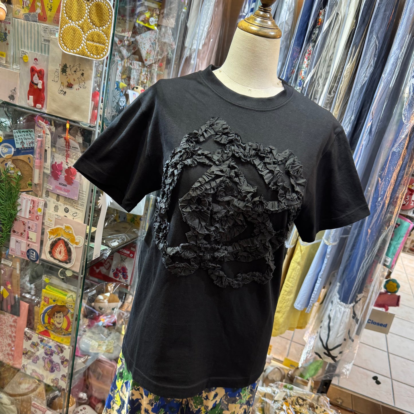Iki Embroidery T-shirt, 2 Colors, made in Japan