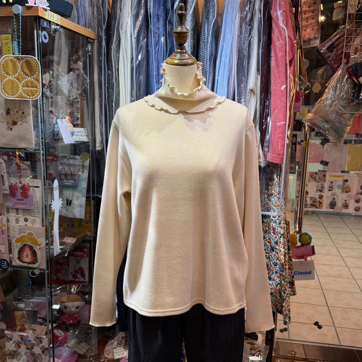 Ista-ire Ivory Turtleneck Top