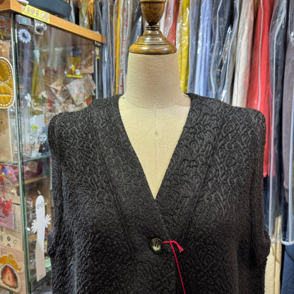 Yarra Black Vest Top, made in Japan