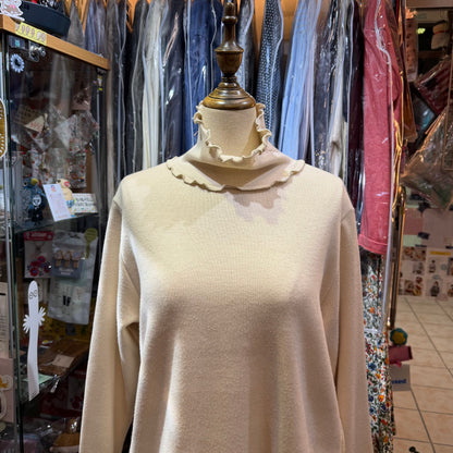 Ista-ire Ivory Turtleneck Top