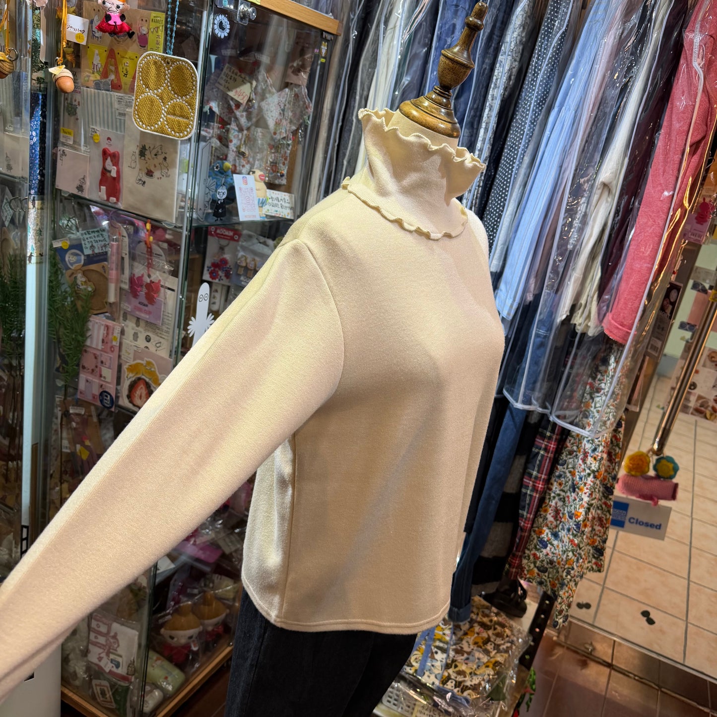 Ista-ire Ivory Turtleneck Top