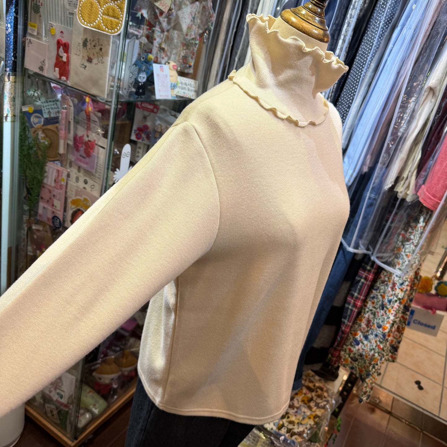 Ista-ire Ivory Turtleneck Top