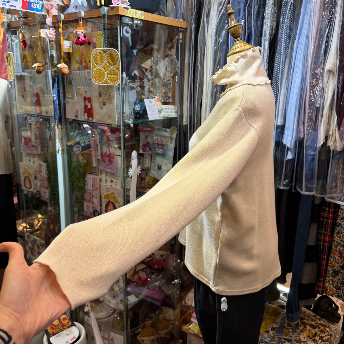 Ista-ire Ivory Turtleneck Top