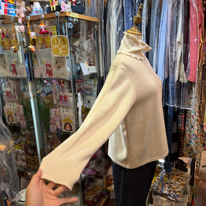 Ista-ire Ivory Turtleneck Top