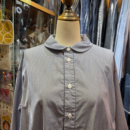 DMG Blue Striped Shirt, made in Japan
