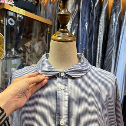 DMG Blue Striped Shirt, made in Japan