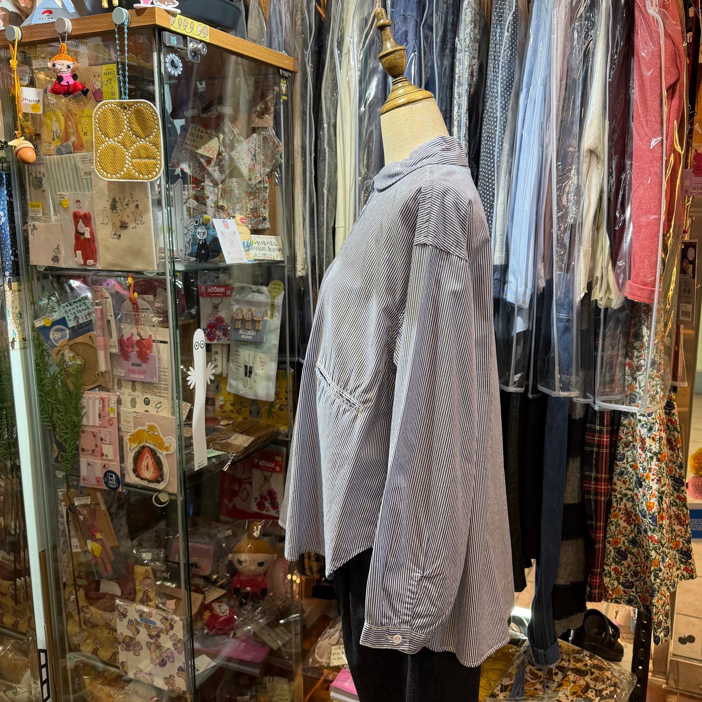 DMG Blue Striped Shirt, made in Japan