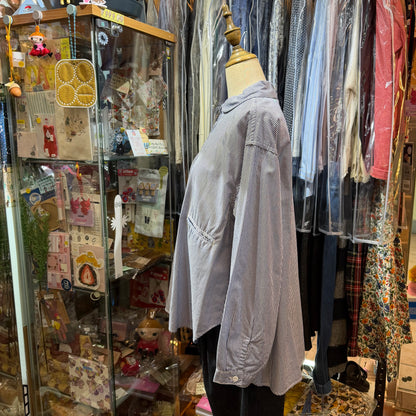 DMG Blue Striped Shirt, made in Japan