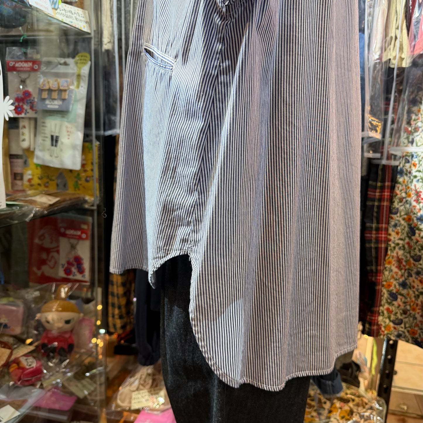 DMG Blue Striped Shirt, made in Japan