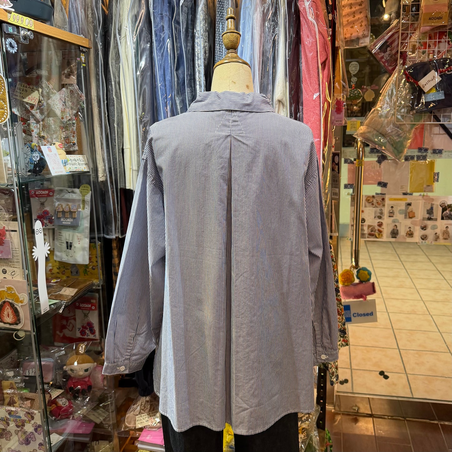 DMG Blue Striped Shirt, made in Japan