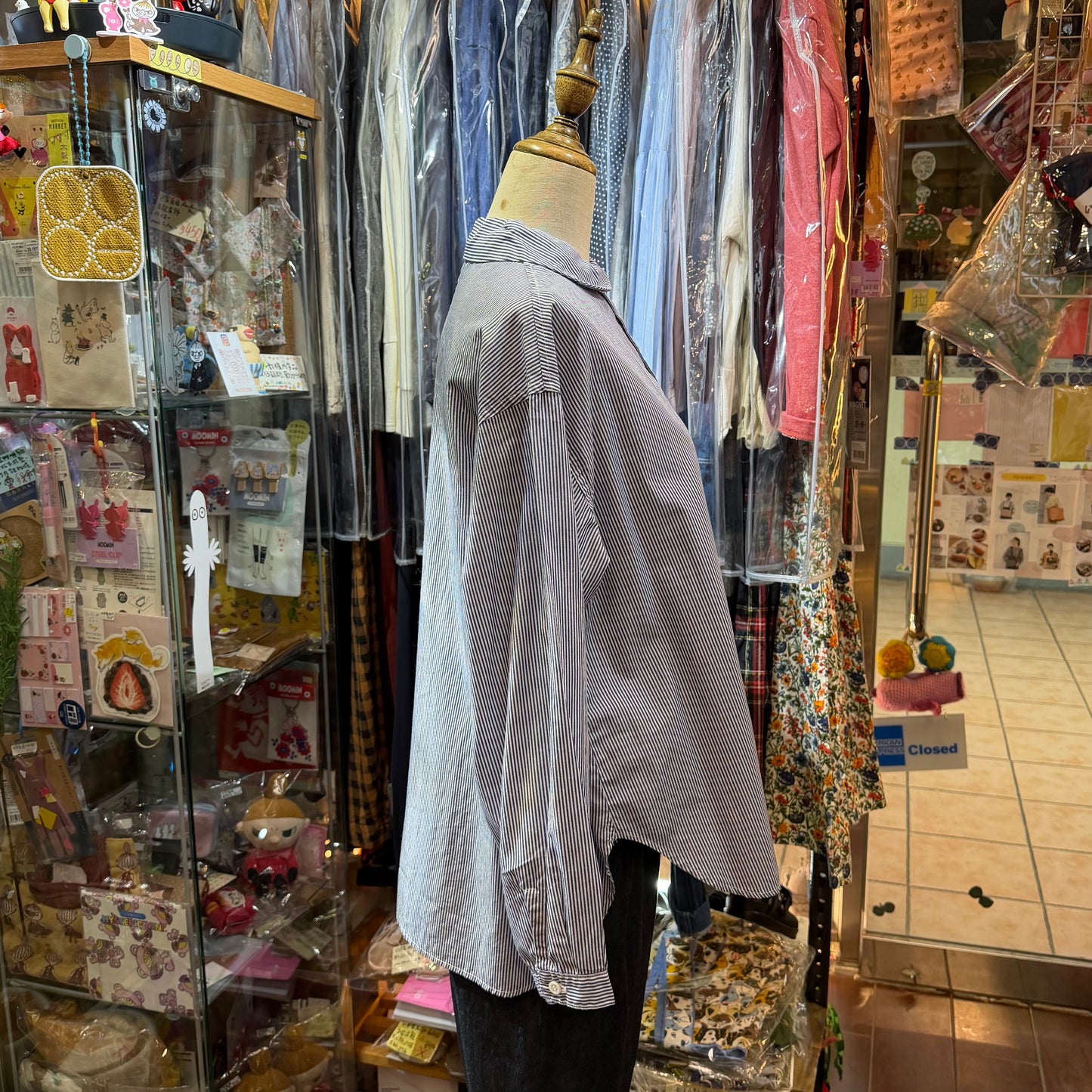 DMG Blue Striped Shirt, made in Japan