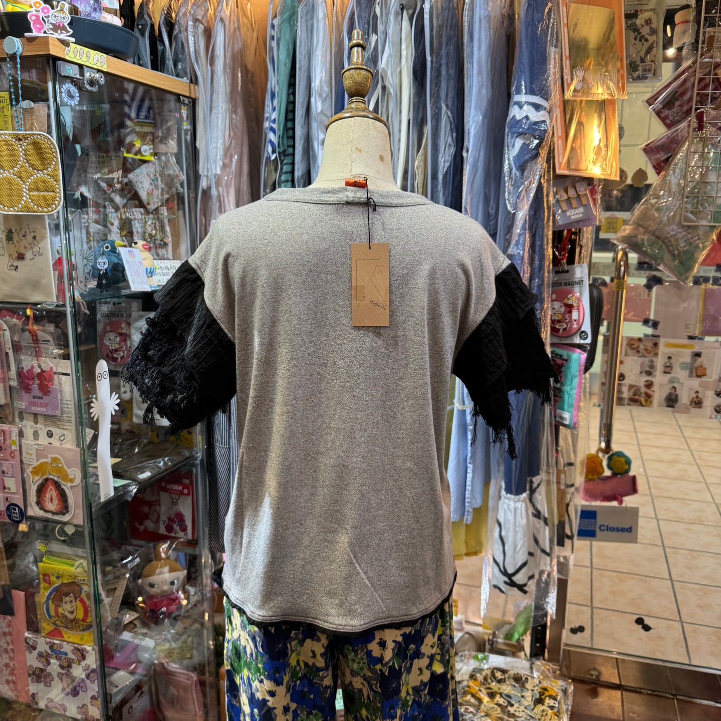 Rehersall Army Grey T-shirt, made in Japan