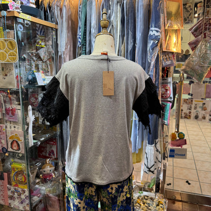 Rehersall Army Grey T-shirt, made in Japan