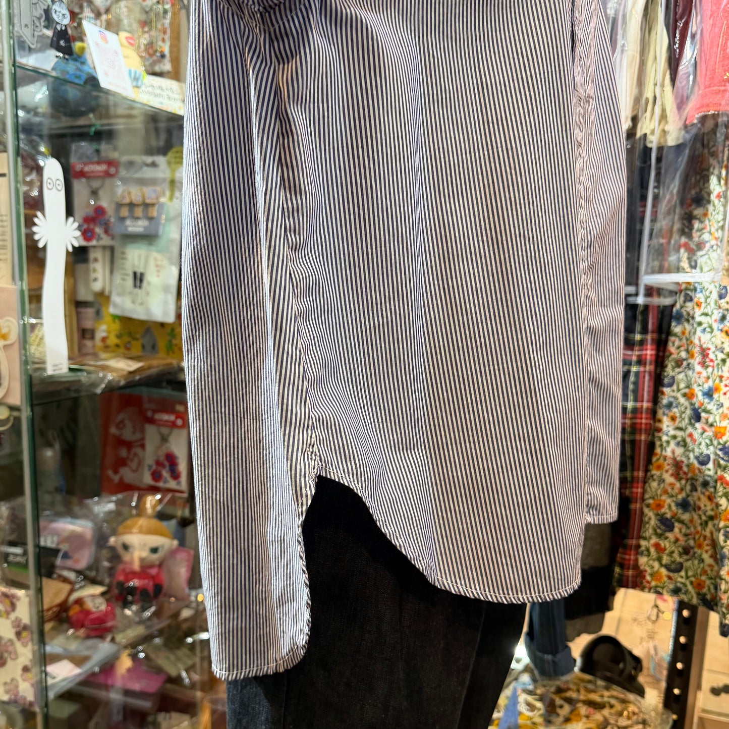 DMG Blue Striped Shirt, made in Japan