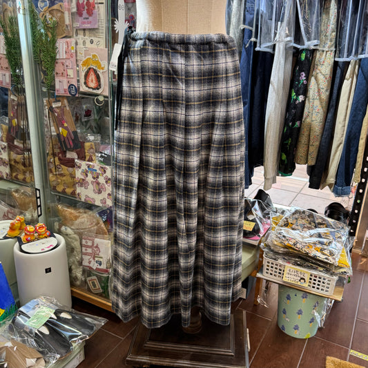 Ina TWEDDY Checked Skirt, made in Japan