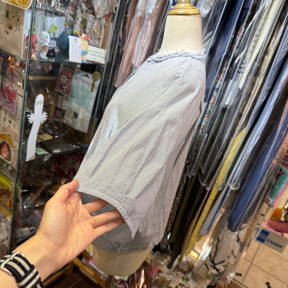 Ouvert Striped frills Shirt, made in Japan