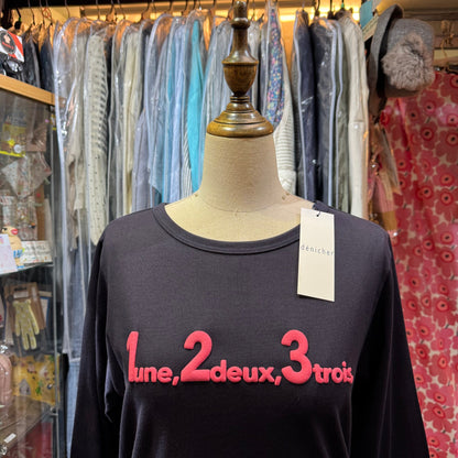 EXTRA30-Denicher 123 T-shirt, 2 Colors, made in Japan