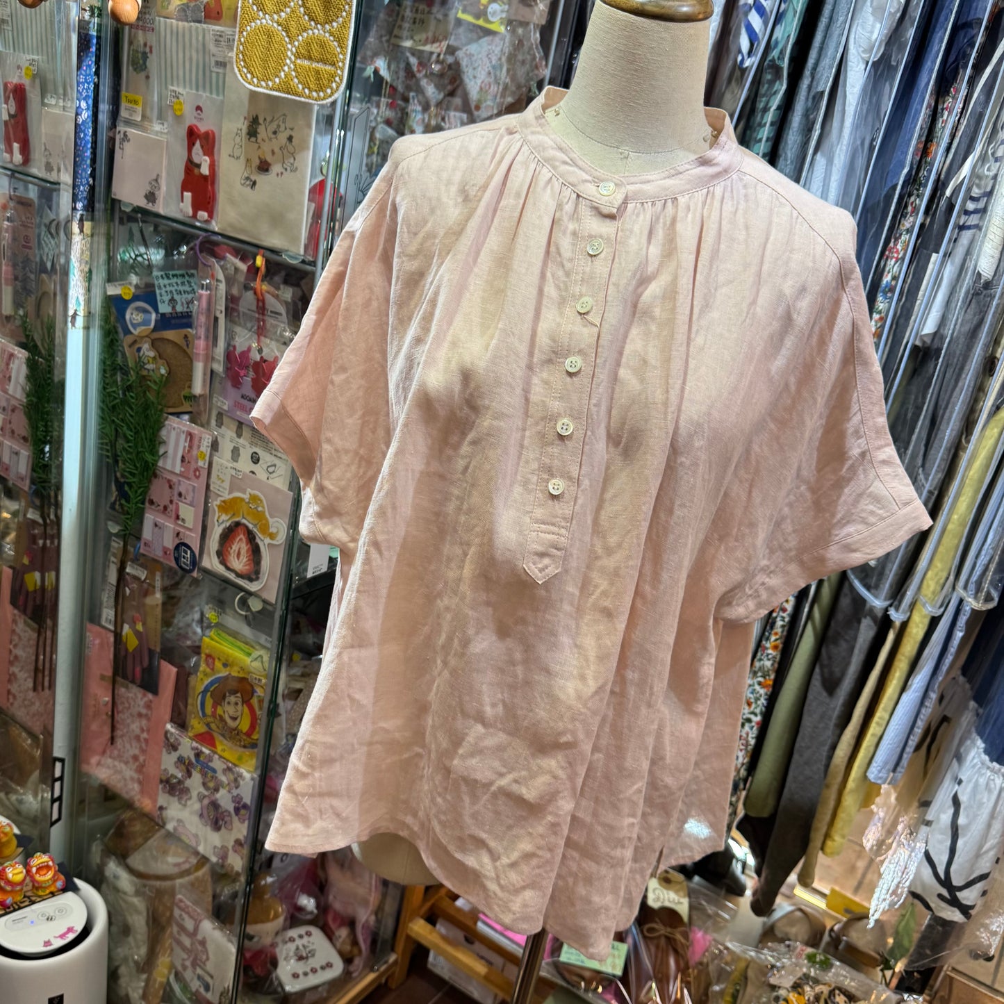 Vent d Ouest Pink Shirt, made in Japan