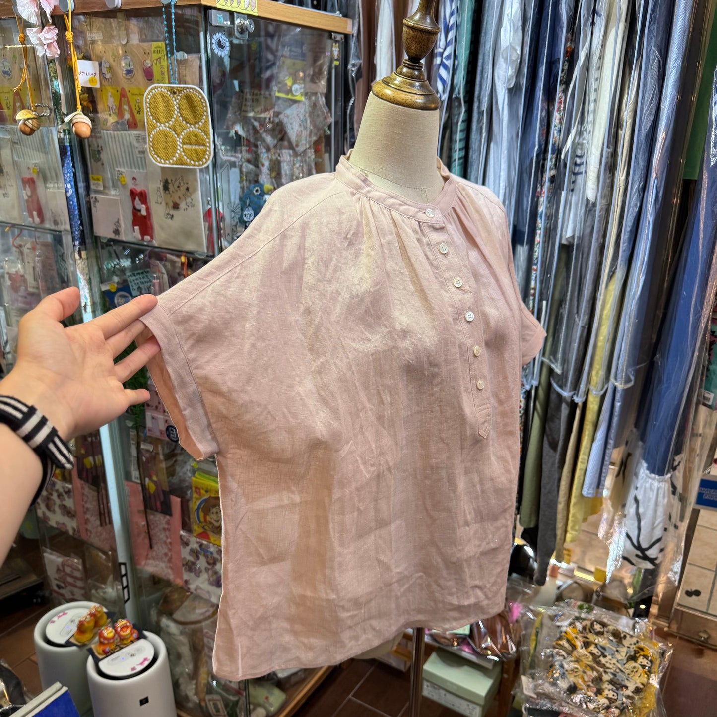 Vent d Ouest Pink Shirt, made in Japan