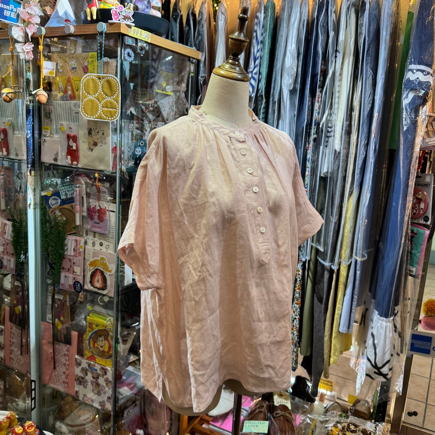 Vent d Ouest Pink Shirt, made in Japan