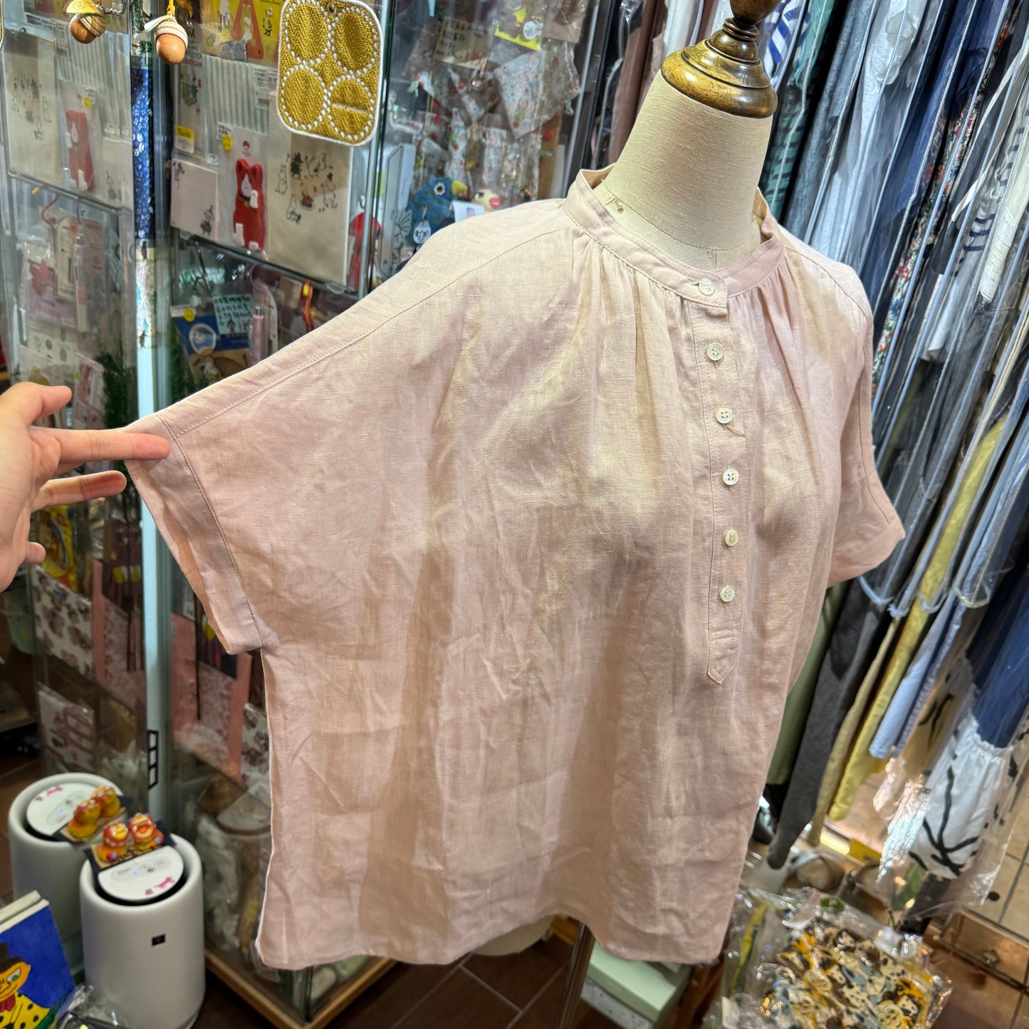 Vent d Ouest Pink Shirt, made in Japan