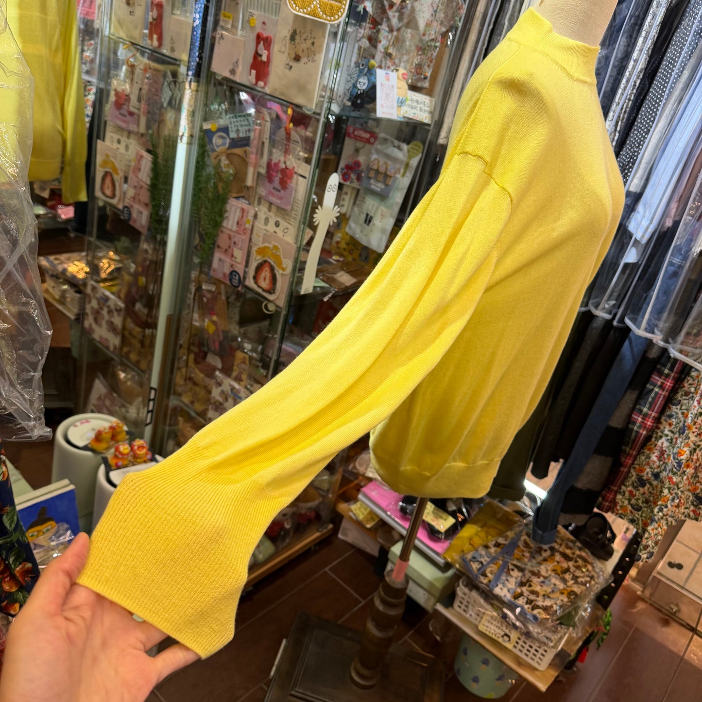 Doux Bleu Yellow Cotton Super Soft Top, made in Vietnam