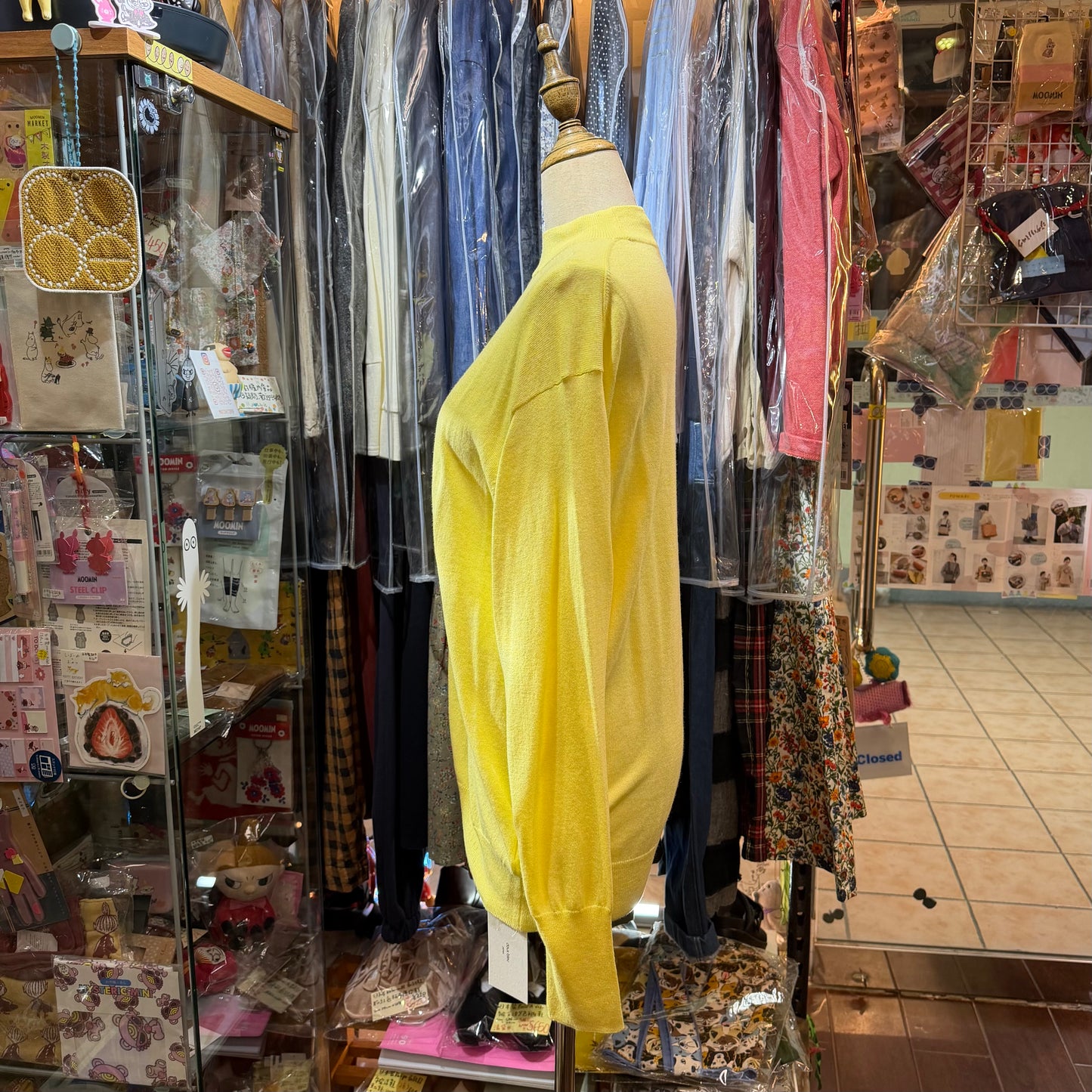 Doux Bleu Yellow Cotton Super Soft Top, made in Vietnam