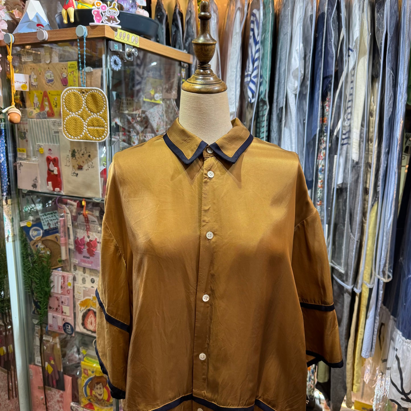 Rosier Brown Shirt, made in Japan