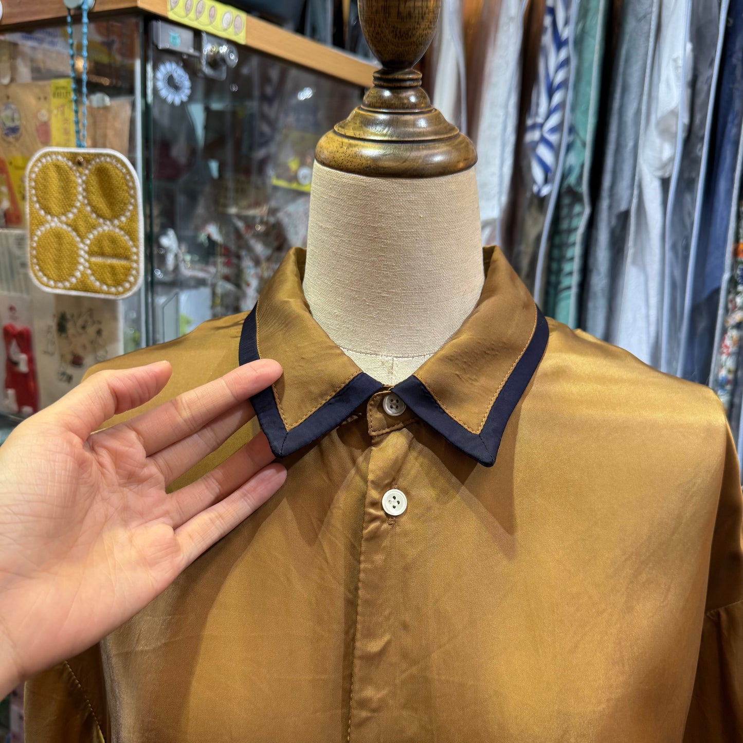 Rosier Brown Shirt, made in Japan