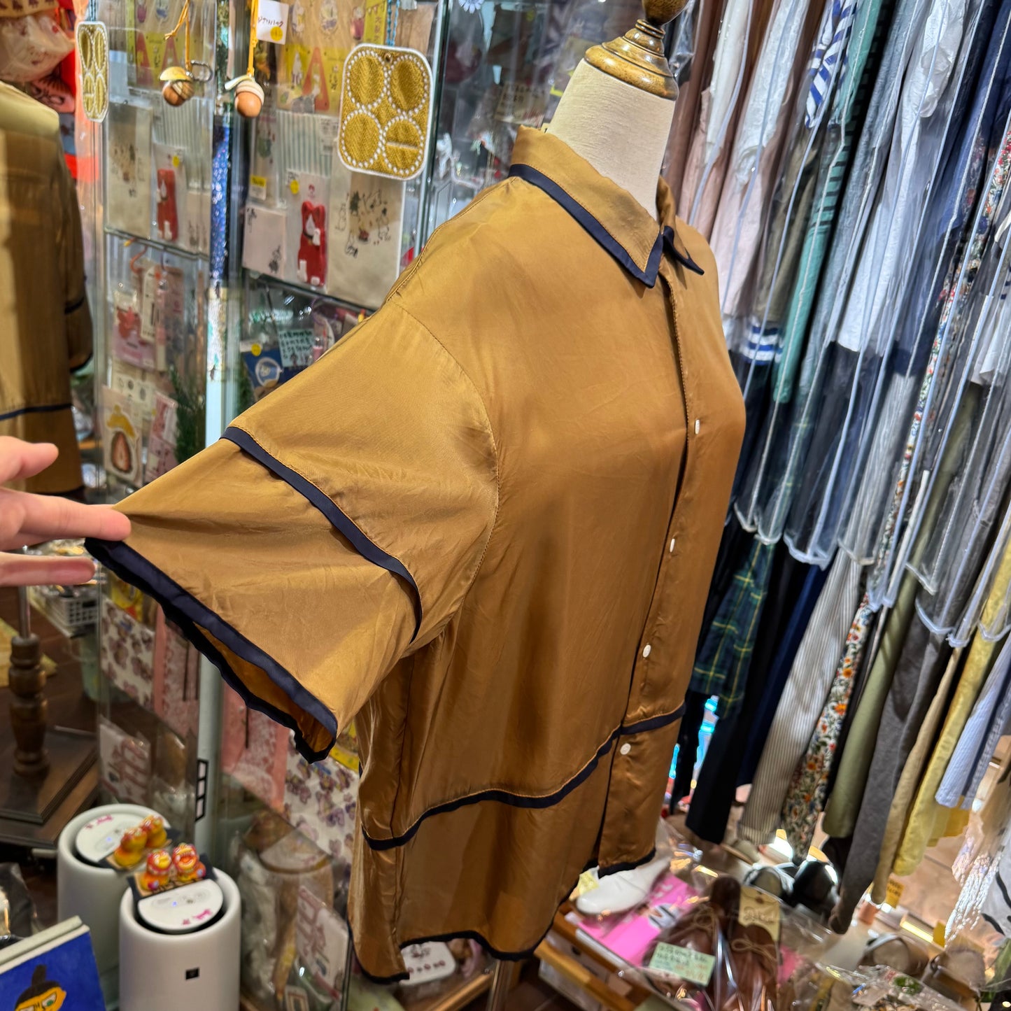 Rosier Brown Shirt, made in Japan