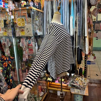 Sale- Ichi Navy Striped T-shirt, made in Japan