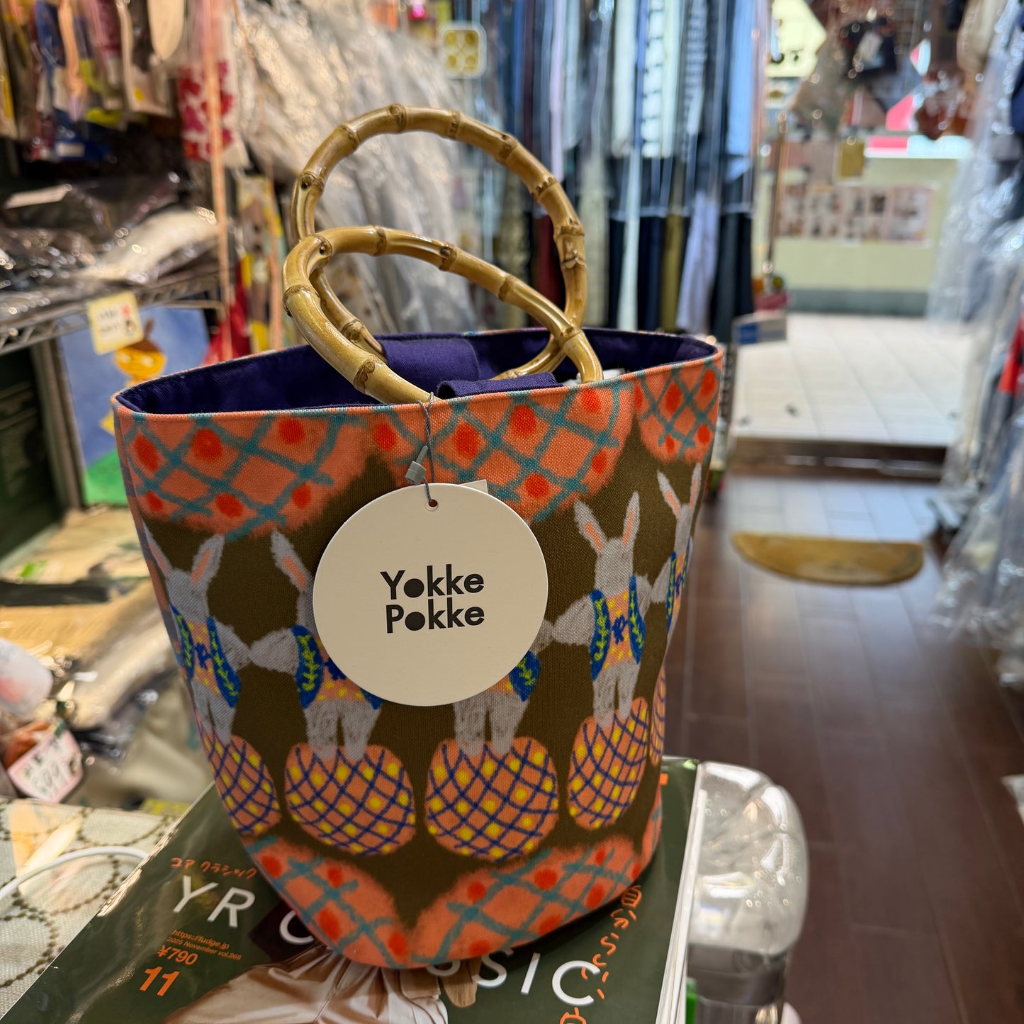 Yokke Pokke Rabbits Handbag, made in Japan