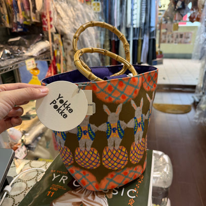 Yokke Pokke Rabbits Handbag, made in Japan