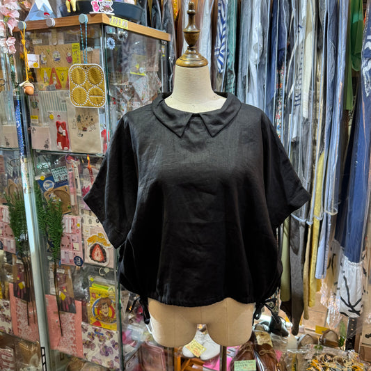 Sun Valley Linen Black Top
