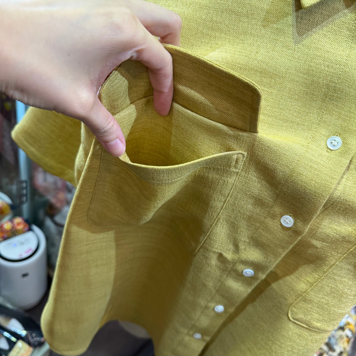 Midiumisolid Long Shirt, made in Japan