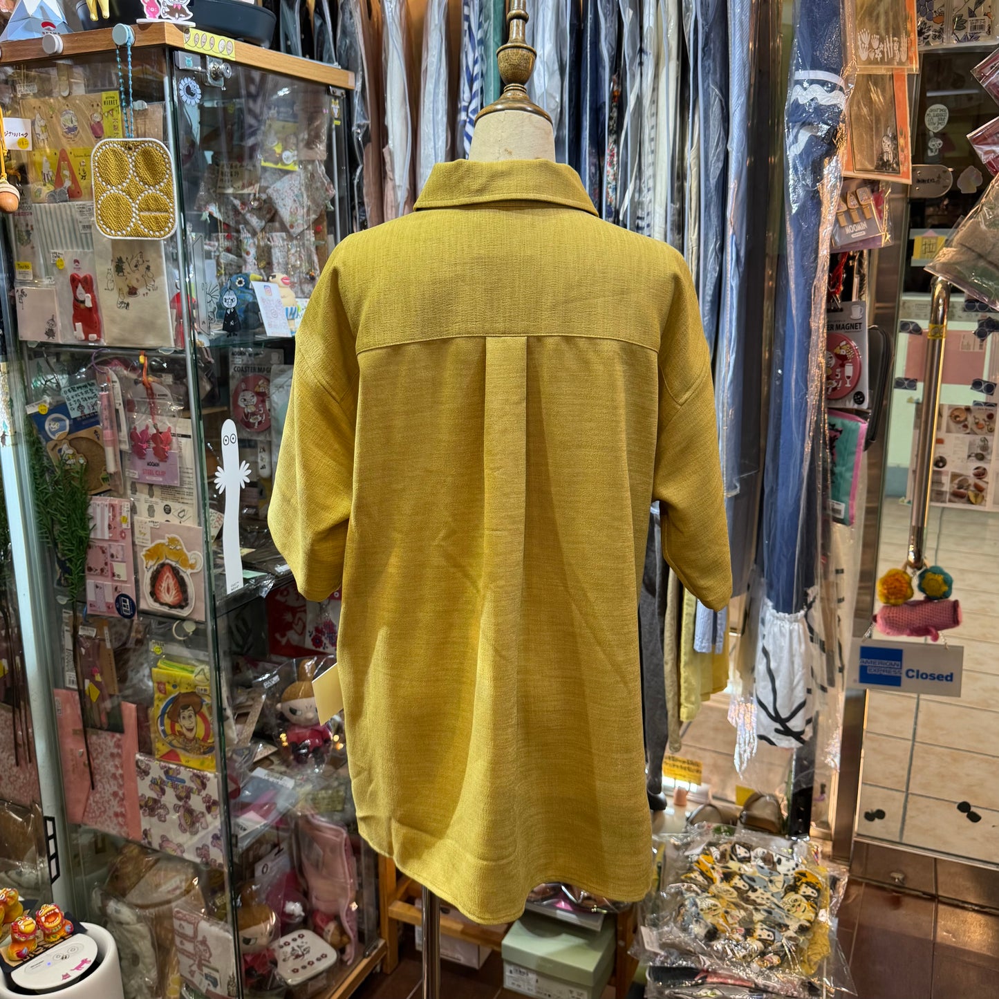Midiumisolid Long Shirt, made in Japan