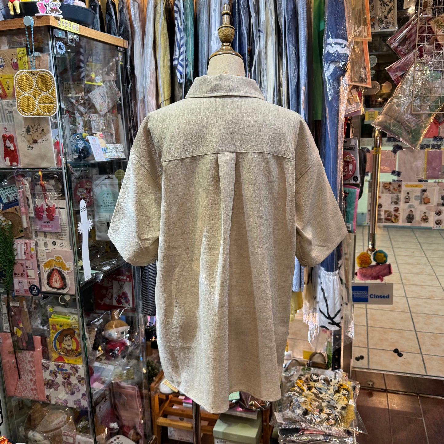 Midiumisolid Long Shirt, made in Japan