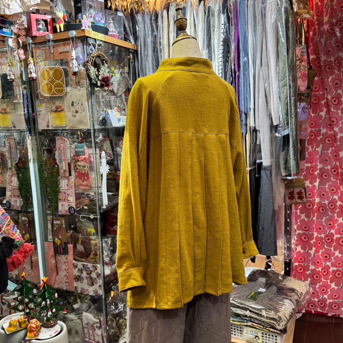 EXTRA20- Tumugu Mustard Top, made in Japan