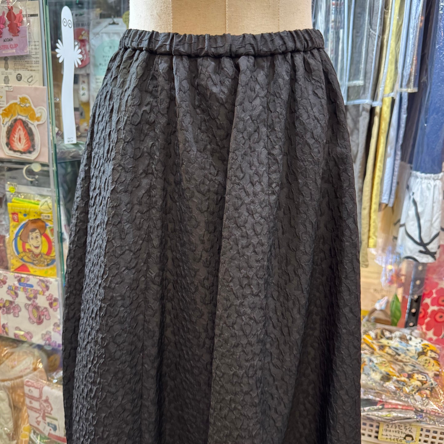 Mizuiro ind Black Balloon Skirt, made in Japan