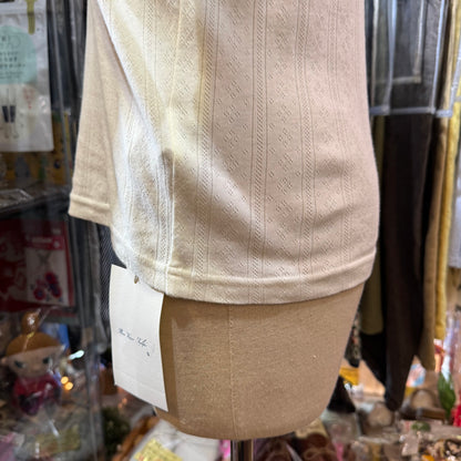 Bon Vieux Temps White Lace T-shirt, made in Japan