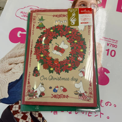 Moomin and Little My Christmas Music Card, “On Christmas day”