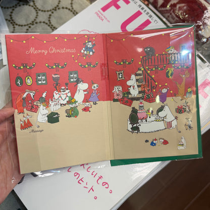 Moomin and Little My Christmas Music Card, “On Christmas day”