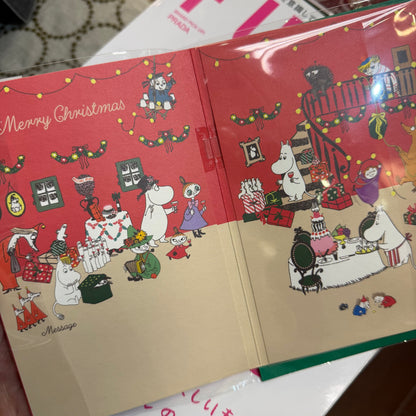 Moomin and Little My Christmas Music Card, “On Christmas day”