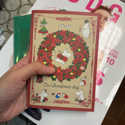 Moomin and Little My Christmas Music Card, “On Christmas day”