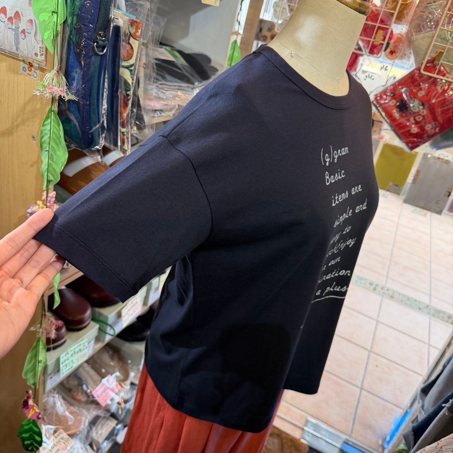 (g) Navy Basic… T-shirt, made in Japan