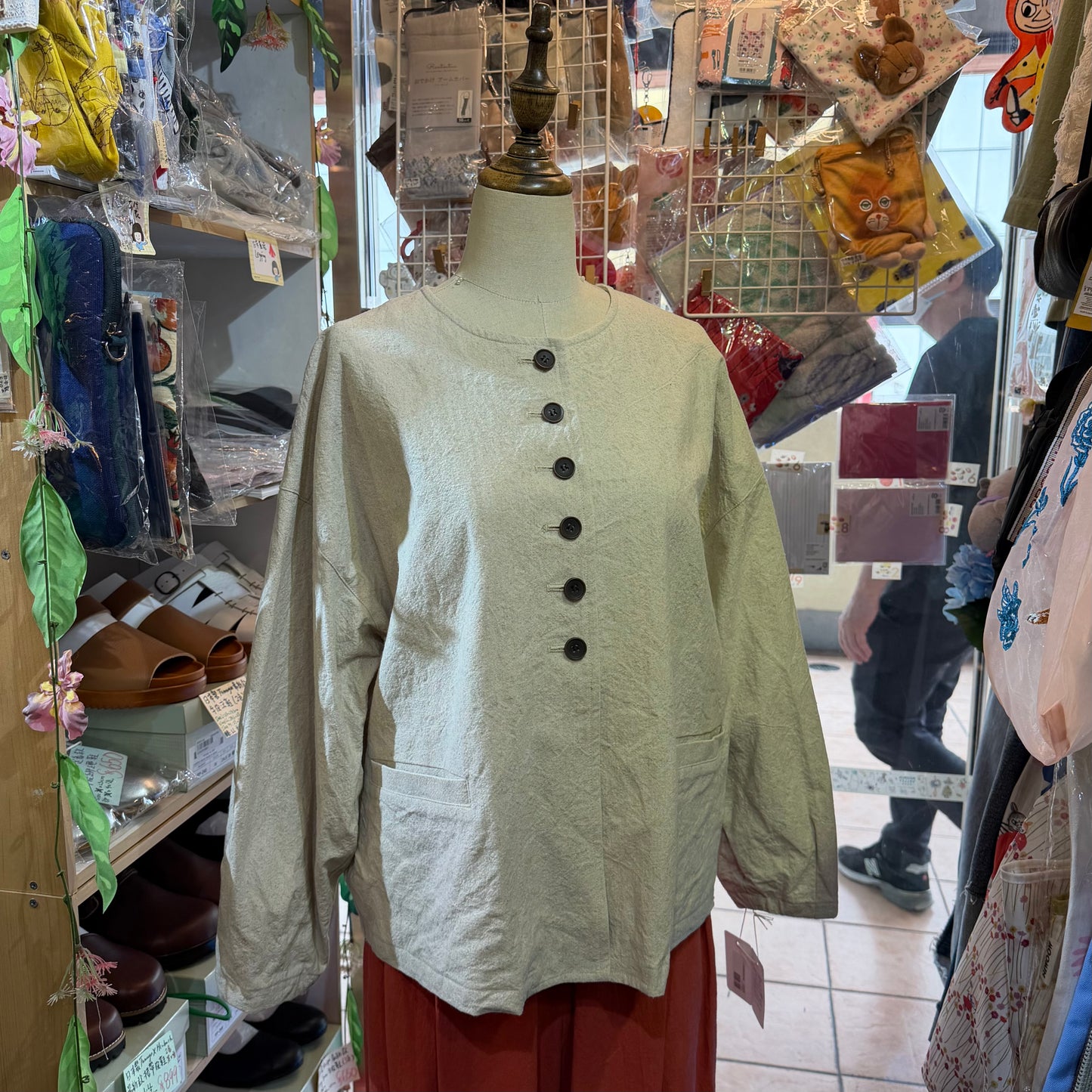 Ina Ivory Cotton Linen Jacket, made in Japan